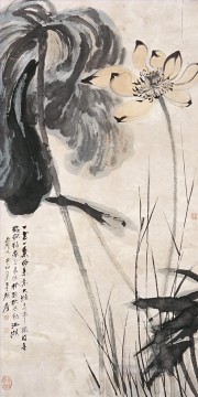 長大千蓮 14 古い中国の墨 Oil Paintings
